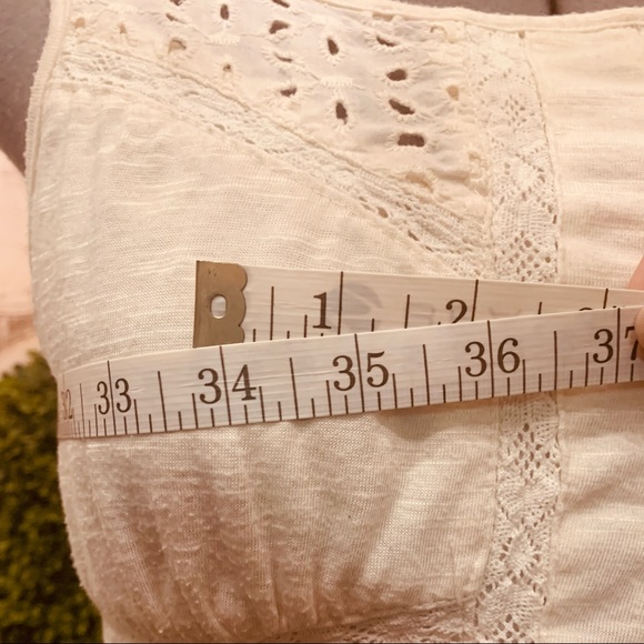 Rayon Blend and Lace Cream Dress - Picture 3 of 7